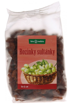 BIO Rozinky sultánky nesířené 400g Bionebio 